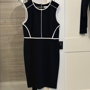 Calvin Klein Black and White Dress